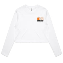 Load image into Gallery viewer, 2024 PWS Awareness Sunflower Women's Long Sleeve Crop Tee