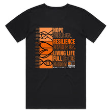 Load image into Gallery viewer, 2024 PWS Awareness Mens Scoop Neck T-Shirt (Black)