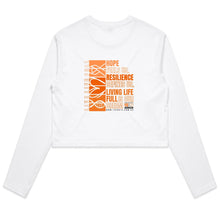 Load image into Gallery viewer, 2024 PWS Awareness Women's Long Sleeve Crop Tee