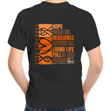 Load image into Gallery viewer, 2024 PWS Awareness Kids Youth Black T-Shirt (Unisex)