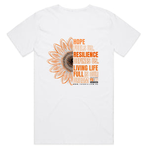 2024 PWS Awareness Sunflower - Mens Scoop Neck T-Shirt