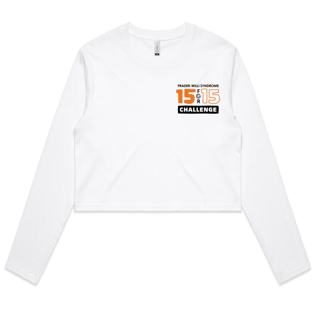 2024 PWS Awareness Women's Long Sleeve Crop Tee